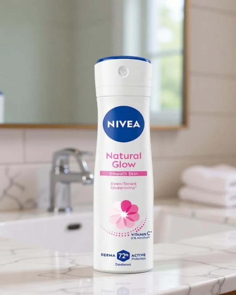 NIVEA Natural Glow Smooth Skin Deodorant Spray